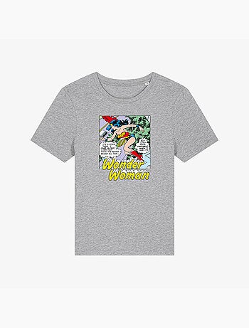T-shirt Dames - WONDER WOMAN I DO KNOW TROUBLE WHEN I SEE IT