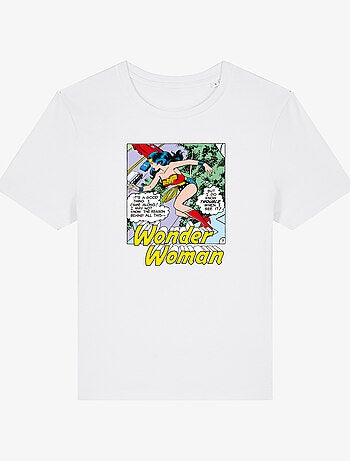 T-shirt Dames - WONDER WOMAN I DO KNOW TROUBLE WHEN I SEE IT