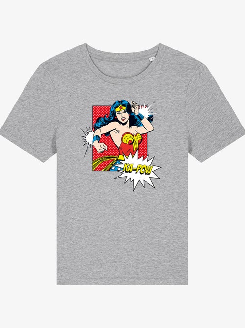 T-shirt Dames - WONDER WOMAN KA POW - Kiabi