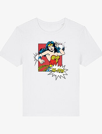 T-shirt Dames - WONDER WOMAN KA POW