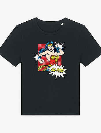T-shirt Dames - WONDER WOMAN KA POW