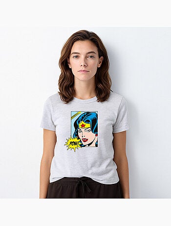 T-shirt Dames - WONDER WOMAN POW