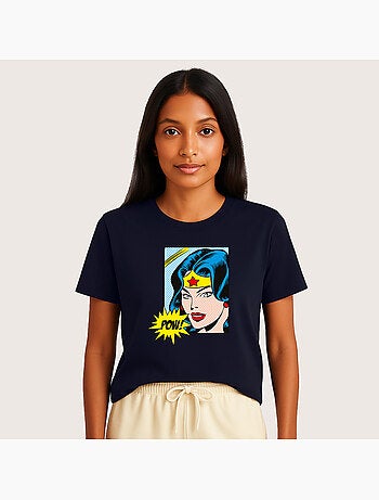 T-shirt Dames - WONDER WOMAN POW