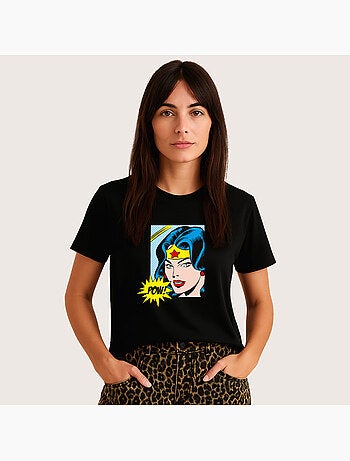 T-shirt Dames - WONDER WOMAN POW