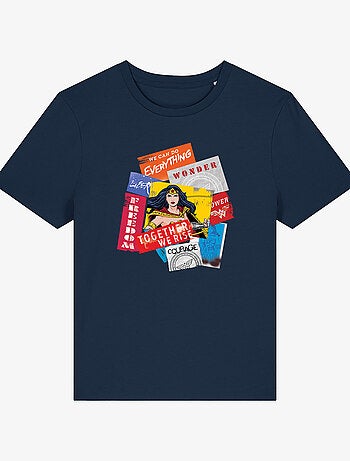 T-shirt Dames - WONDER WOMAN TOGETHER WE RISE