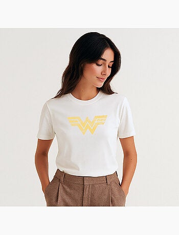 T-shirt Dames - WONDER WOMAN VINTAGE LOGO