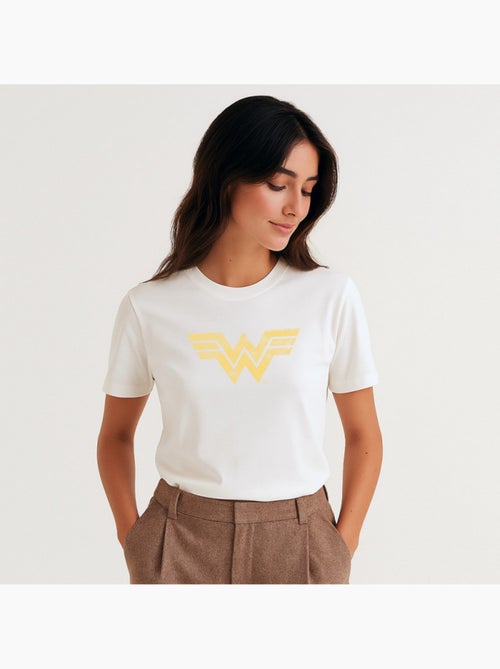 T-shirt Dames - WONDER WOMAN VINTAGE LOGO - Kiabi T-shirt Dames - WONDER WOMAN VINTAGE LOGO - Kiabi