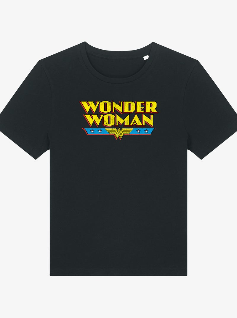 T-shirt Dames - WONDER WOMAN Zwart - Kiabi