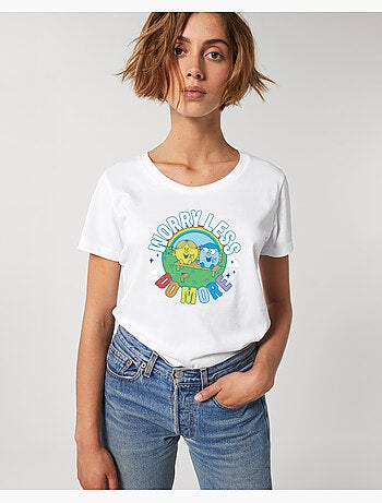 T-shirt Dames - WORRY LESS DO MORE