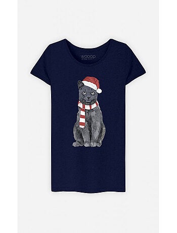 T-shirt Dames - XMAS CAT