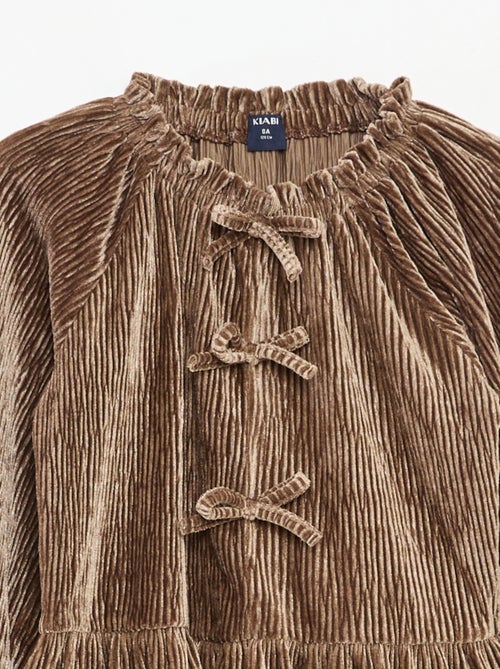 T-shirt de fête texturé avec nœud uni - Kiabi T-shirt de fête texturé avec nœud uni - Kiabi