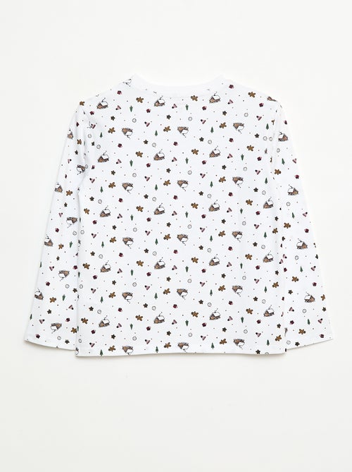 T-shirt de Noël à manches longues - Kiabi