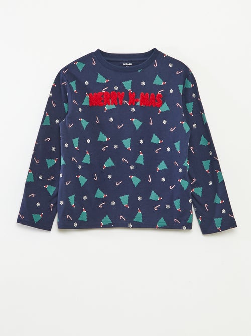 T-shirt de Noël à manches longues - Kiabi