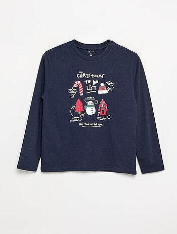 T-shirt de Noël à manches longues