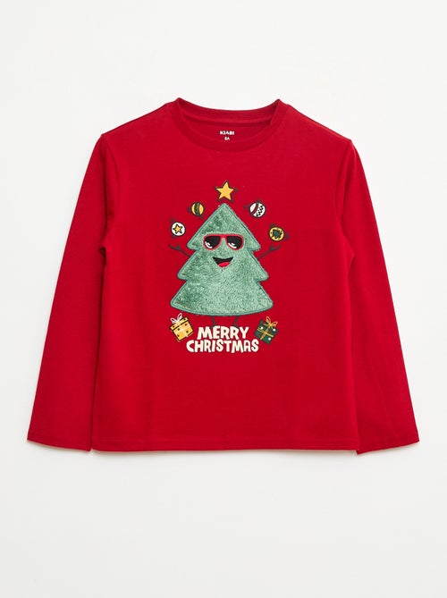 T-shirt de Noël à manches longues - Kiabi