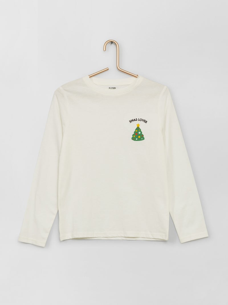 T-shirt de Noël + sac blanc - Kiabi