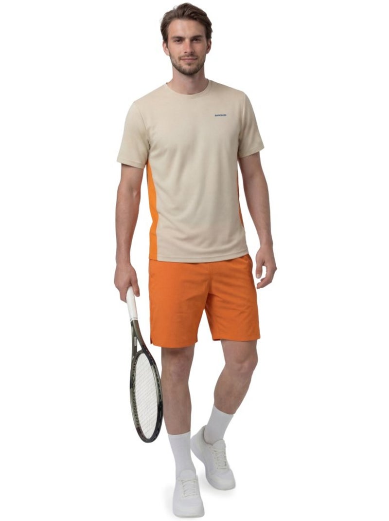 T-shirt de tennis manches courtes homme tennis homme lob Beige - Kiabi