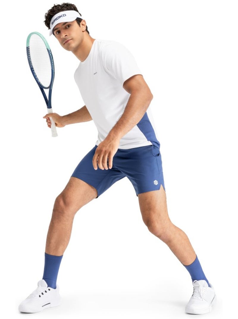 T-shirt de tennis manches courtes homme tennis homme lob Blanc - Kiabi