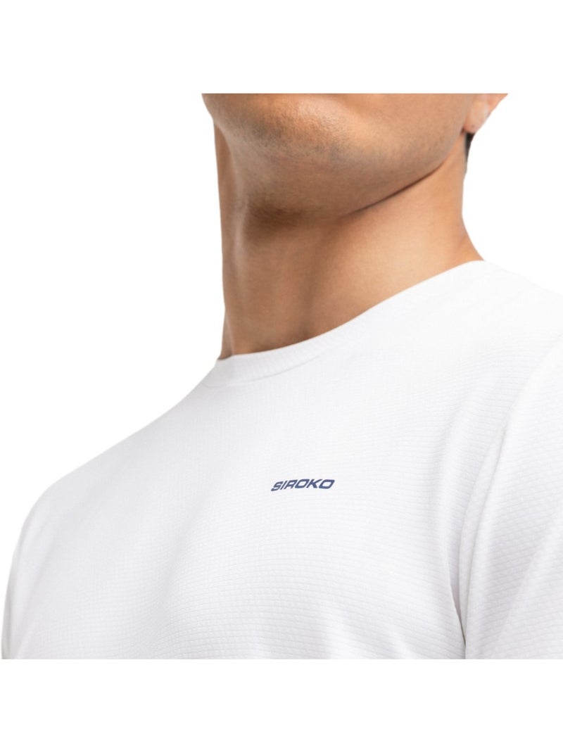 T-shirt de tennis manches courtes homme tennis homme lob Blanc - Kiabi