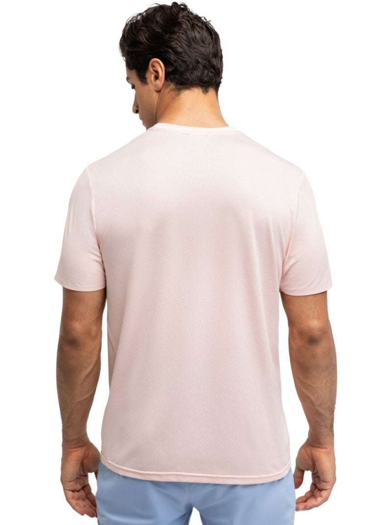 T-shirt de tennis manches courtes homme tennis homme lob Rose - Kiabi