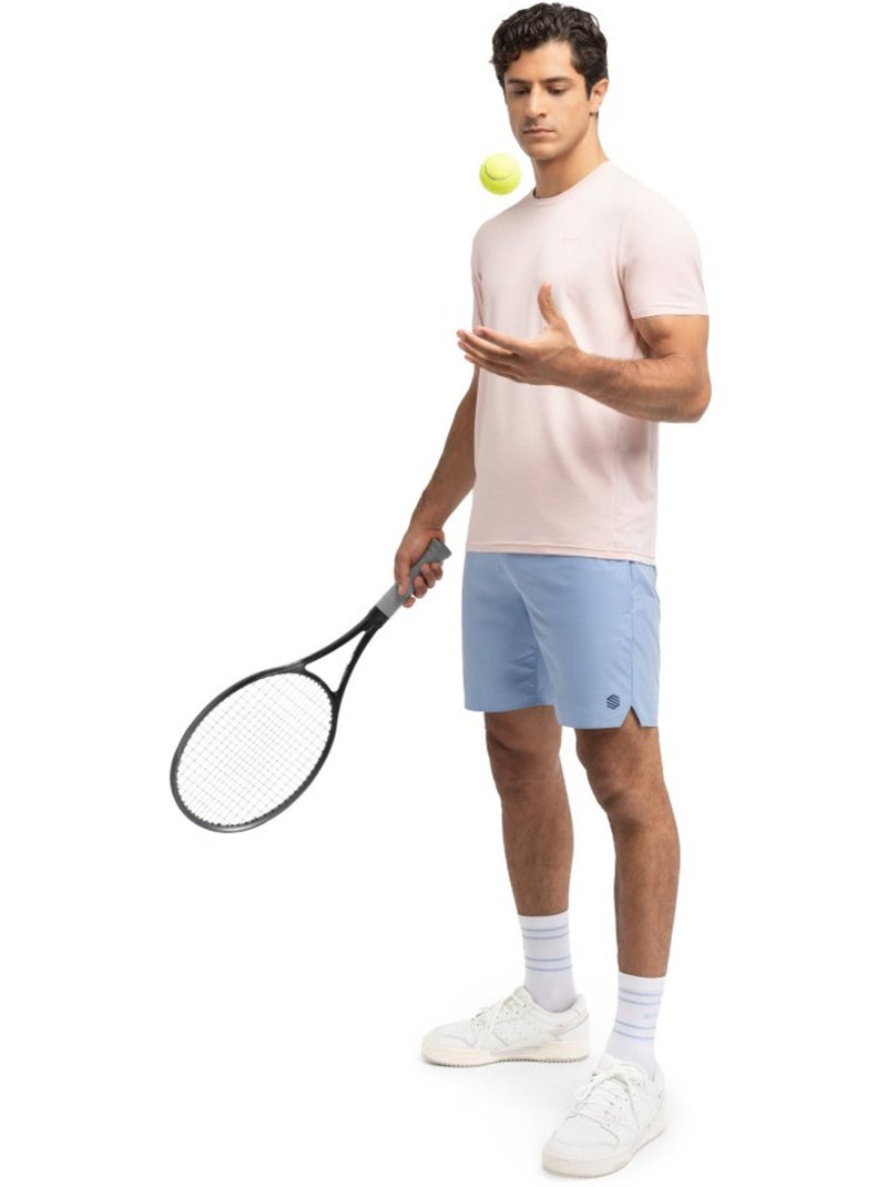 T-shirt de tennis manches courtes homme tennis homme lob Rose - Kiabi