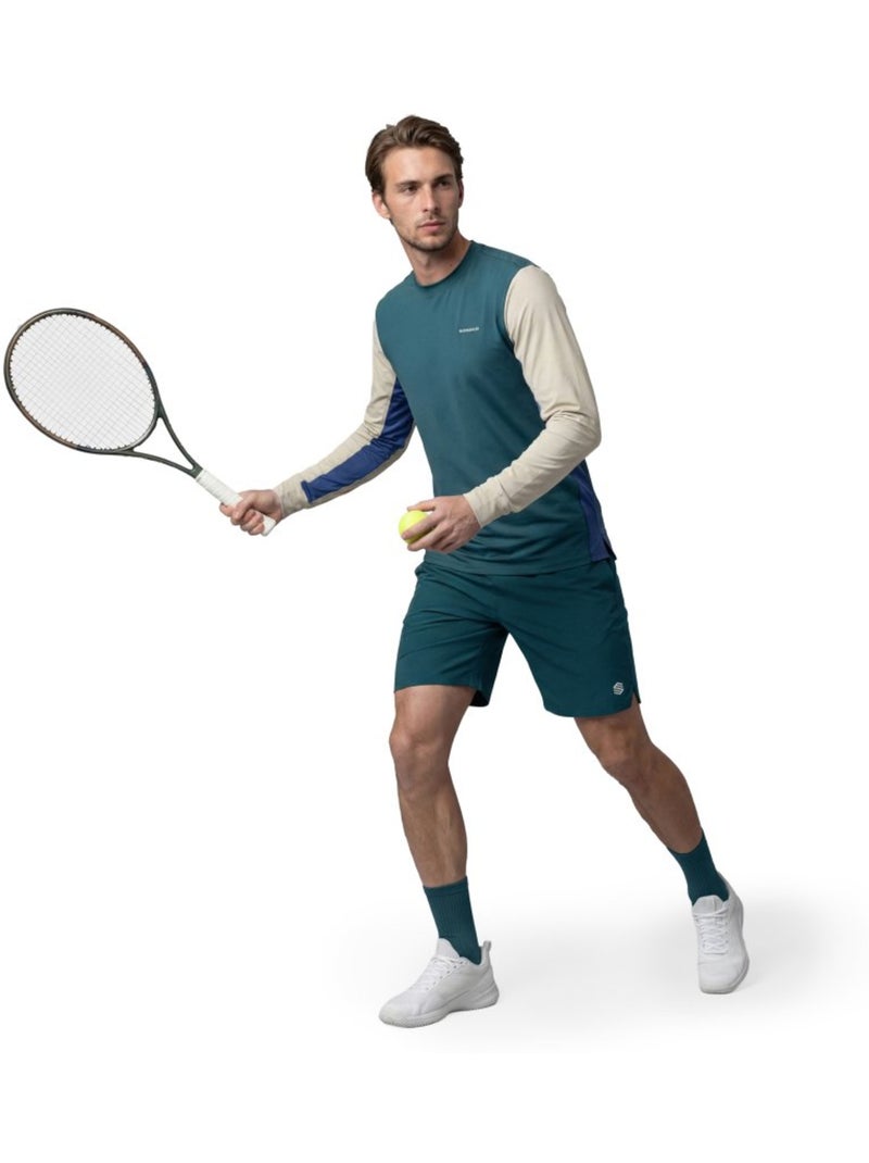 T-shirt de tennis manches longues homme tennis homme roma Vert - Kiabi