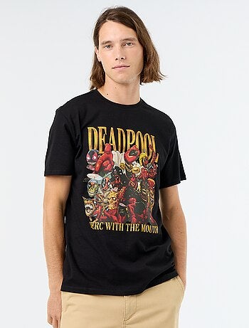 T-shirt 'Deadpool' 'Marvel' à manches courtes