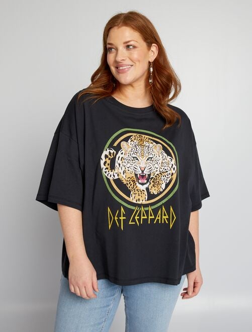 T-shirt 'Def Leppard' à col rond - Kiabi