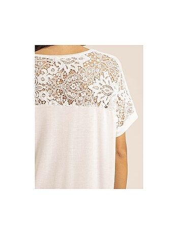 T-shirt dentelle ferassia