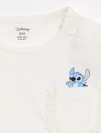 T-shirt 'Disney' à manches courtes et poche volantée