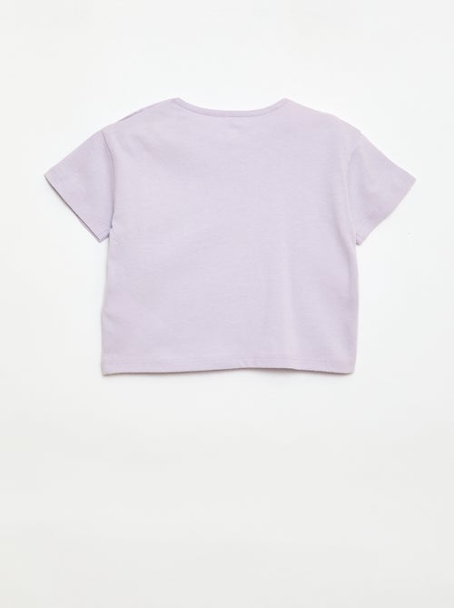 T-shirt 'Disney' à manches courtes et poche volantée - Kiabi