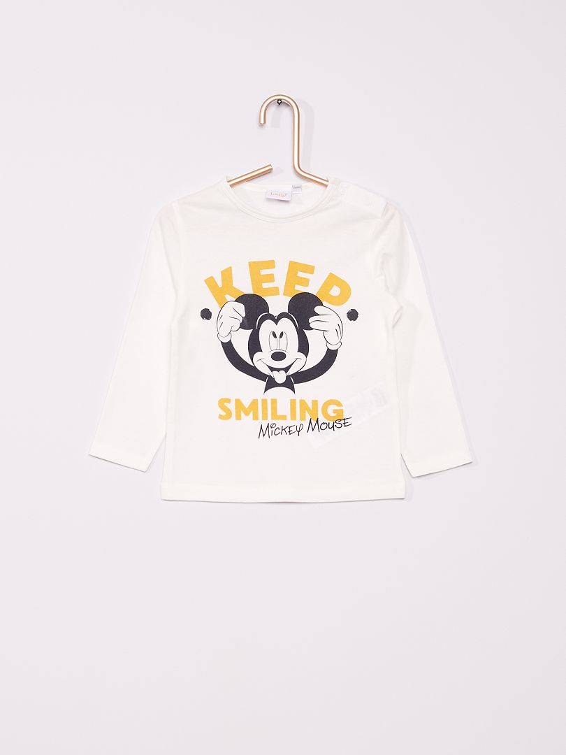 T-shirt 'Disney' blanc Mickey - Kiabi