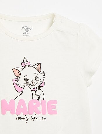 T-shirt 'Disney' 'Marie' à manches courtes