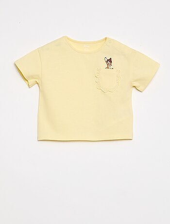 T-shirt 'Disney' met korte mouwen en zak met ruches