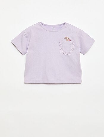 T-shirt 'Disney' met korte mouwen en zak met ruches
