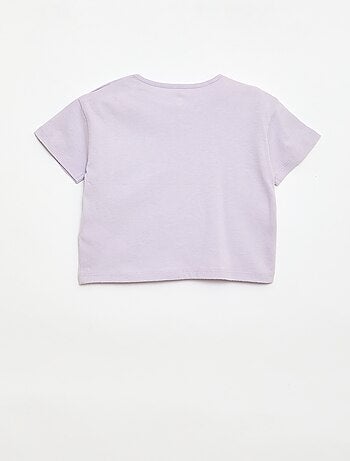 T-shirt 'Disney' met korte mouwen en zak met ruches