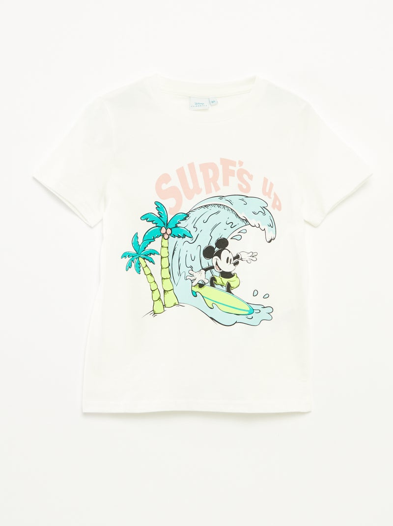 T-shirt 'Disney' 'Mickey' manches courtes BLANC - Kiabi