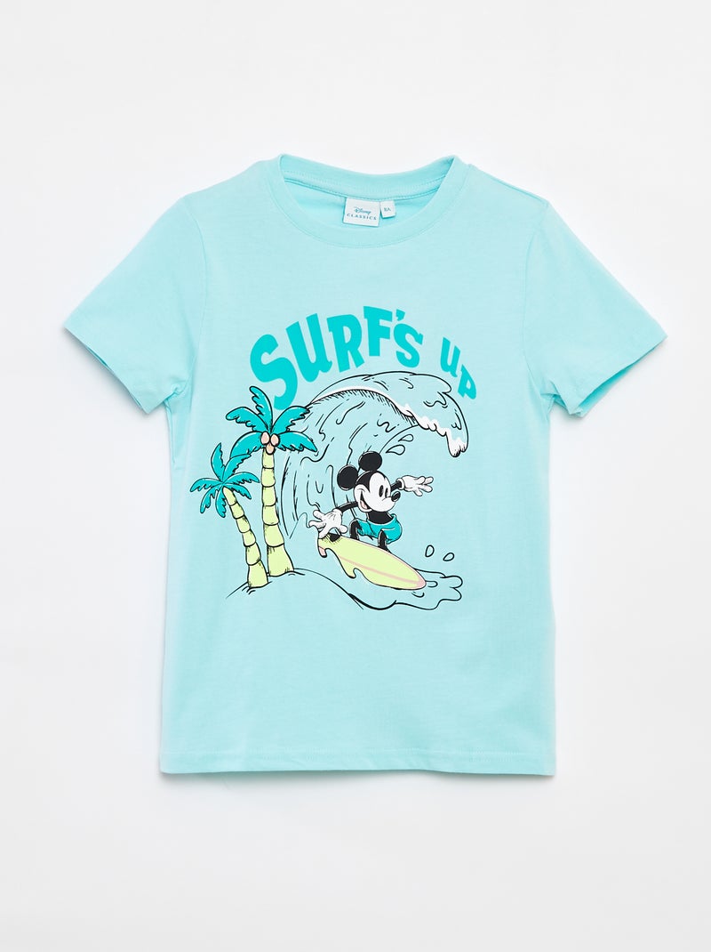T-shirt 'Disney' 'Mickey' manches courtes BLEU - Kiabi