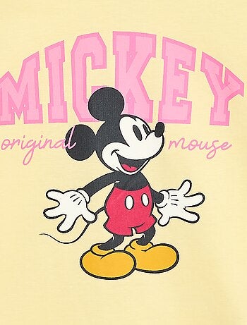 T-shirt 'Disney' 'Mickey' van effen katoen