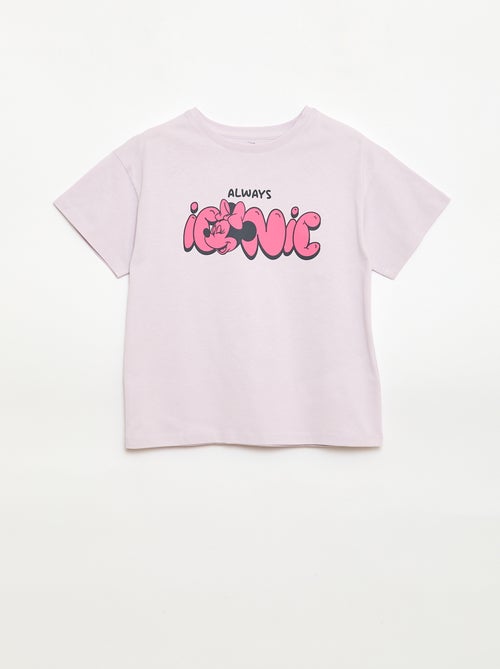 T-shirt 'Disney' 'Minnie' van effen katoen - Kiabi