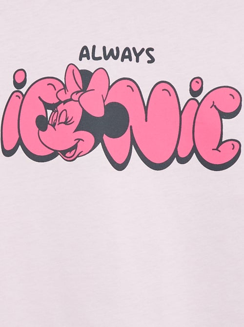 T-shirt 'Disney' 'Minnie' van effen katoen - Kiabi