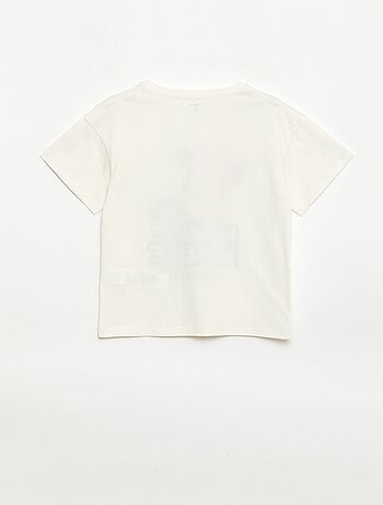 T-shirt 'Disney' 'Mickey' van effen katoen