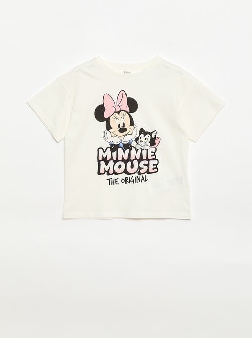 T-shirt 'Disney' 'Minnie' van effen katoen - Kiabi