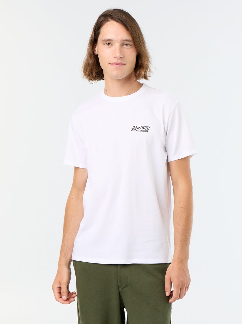 T-shirt 'Disney' 'Pixar' 'Flash McQueen' imprimé recto/verso Blanc - Kiabi