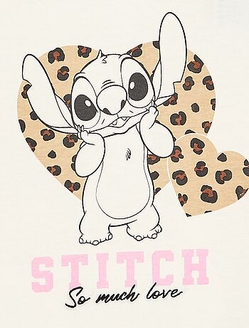 T-shirt 'Disney' 'Stitch' à manches longues