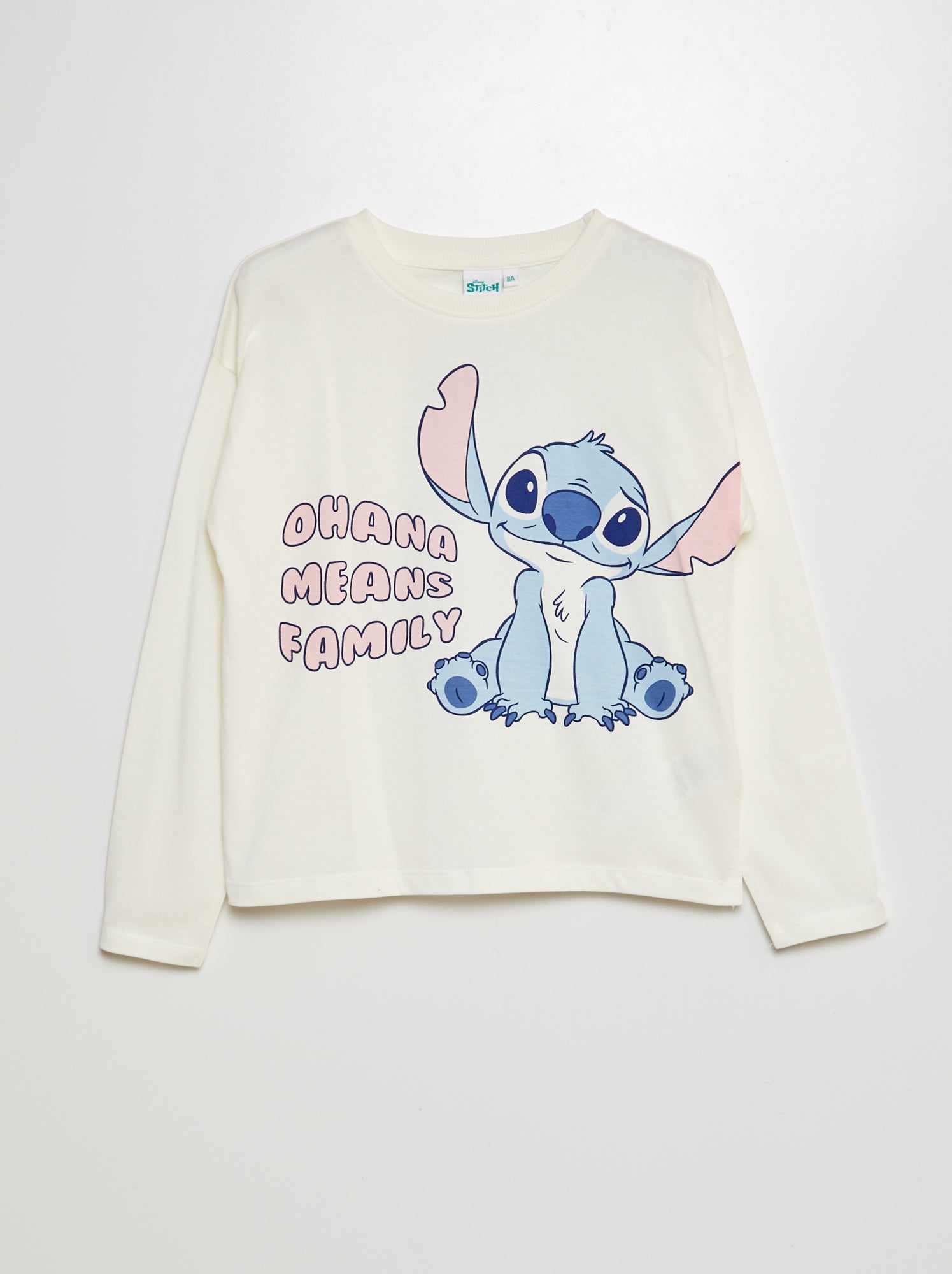 T-shirt Manches Longues Lilo Et Stitch Pour Fille - Tissu Doux - À L'effigie De Stitch Disney - Pour Saisons Fraîches - 5