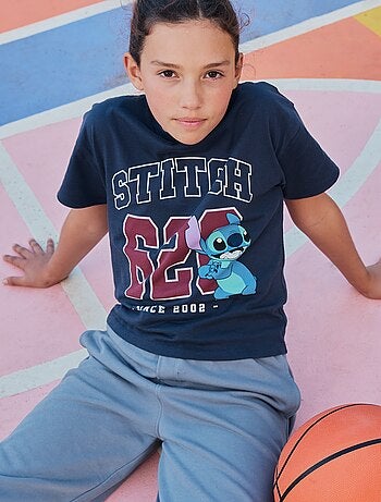 T-shirt 'Disney' 'Stitch' met korte mouwen