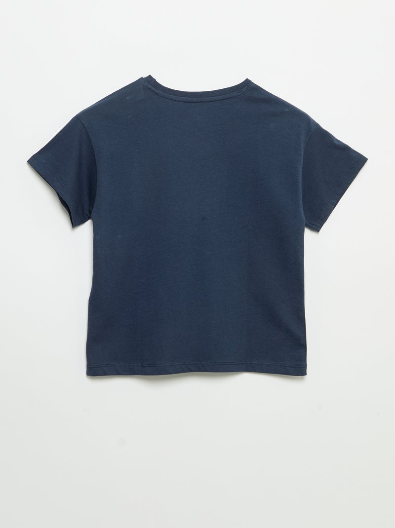 T-shirt 'Disney' 'Stitch' met korte mouwen Blauw - Kiabi