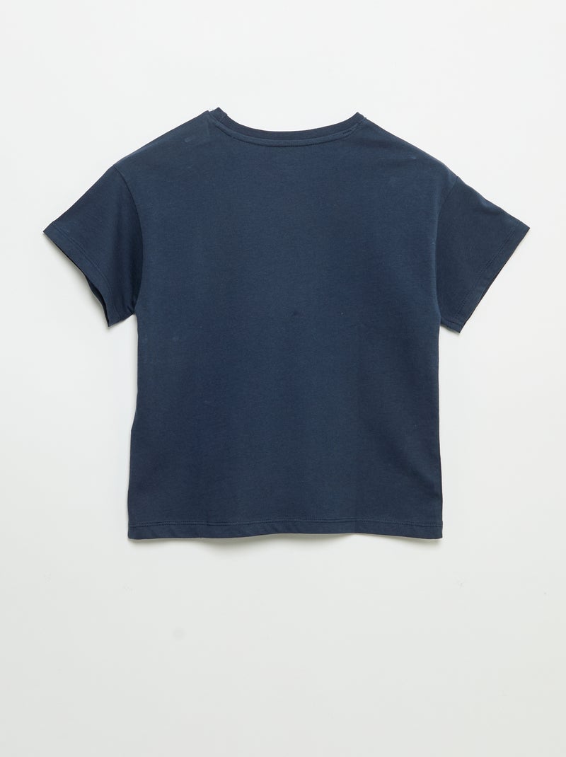 T-shirt 'Disney' 'Stitch' met korte mouwen Blauw - Kiabi