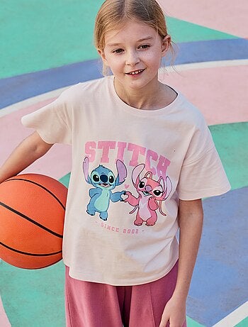 T-shirt 'Disney' 'Stitch' met korte mouwen